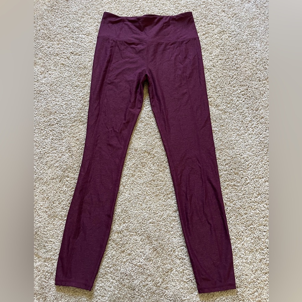 Varley Women’s Heather Purple Leggings Size Small 26” Inseam Workout Athleisure